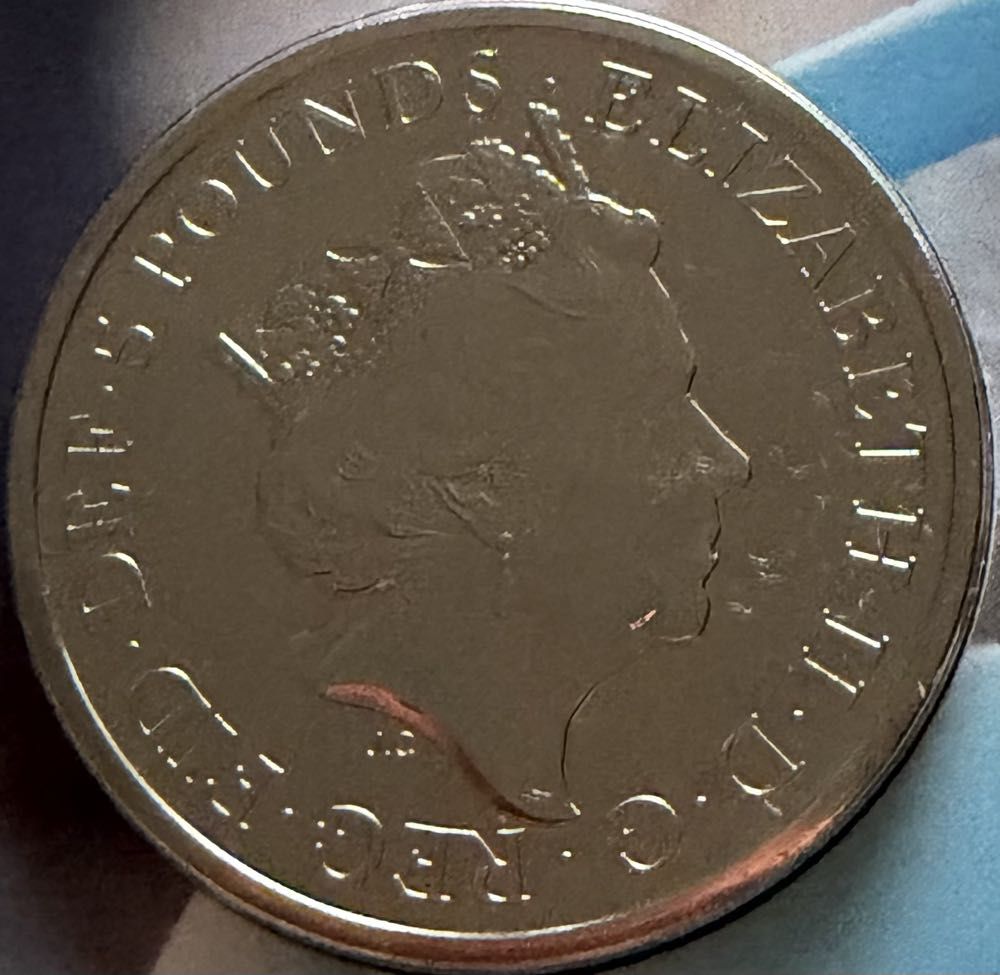 2022 Elizabeth II Platinum Jubilee £5 (2)  coin collectible - Main Image 2