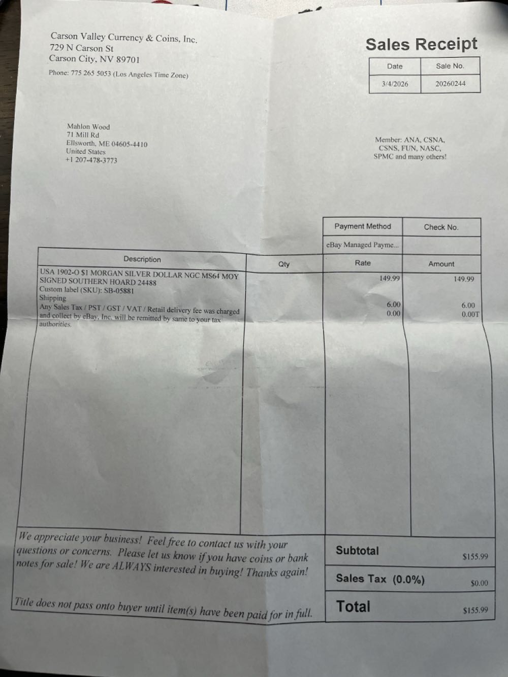Morgan Silver Dollar 1902-O  coin collectible - Main Image 4