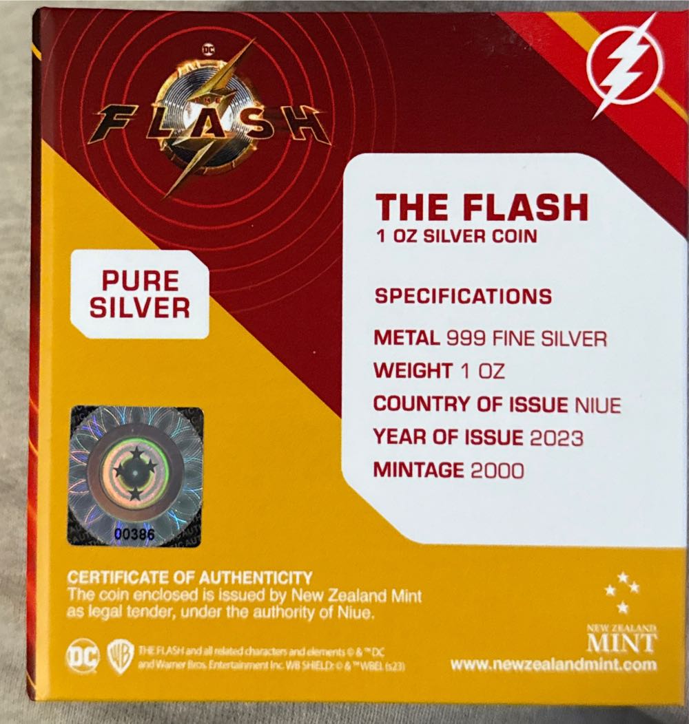 The Flash 1 Oz Silver Coin  coin collectible - Main Image 3