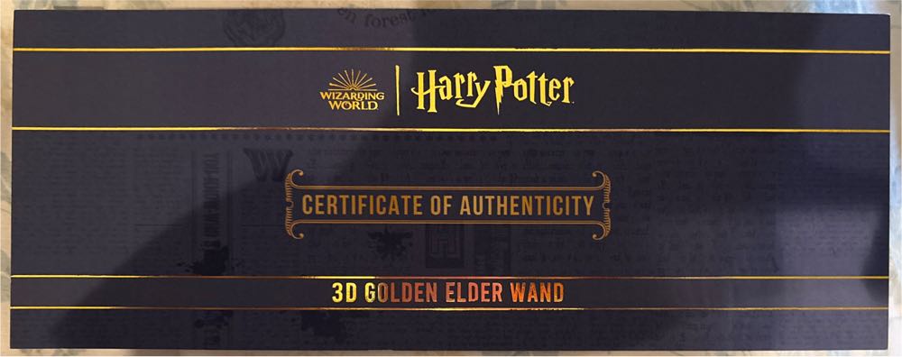 Harry Potter - 3D Golden Elder Wand  coin collectible - Main Image 2