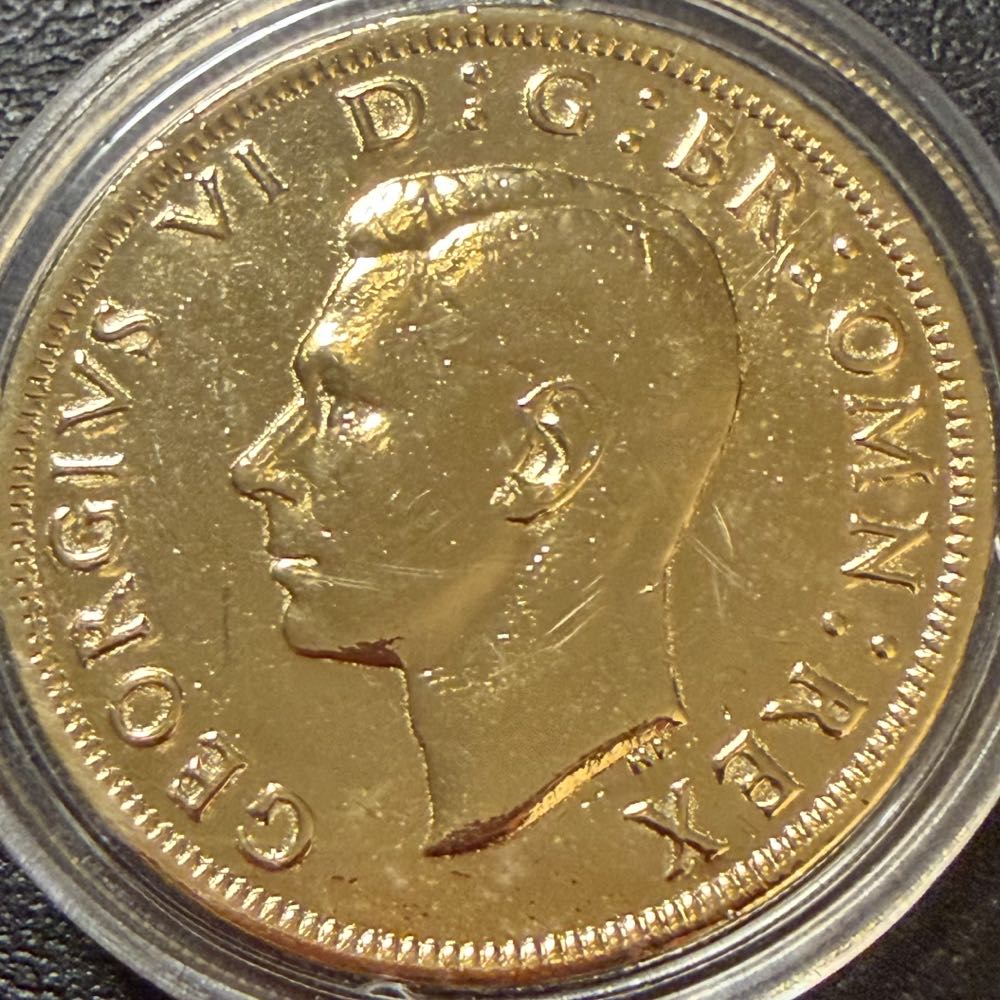 1949 George VI Half Crown  coin collectible - Main Image 2