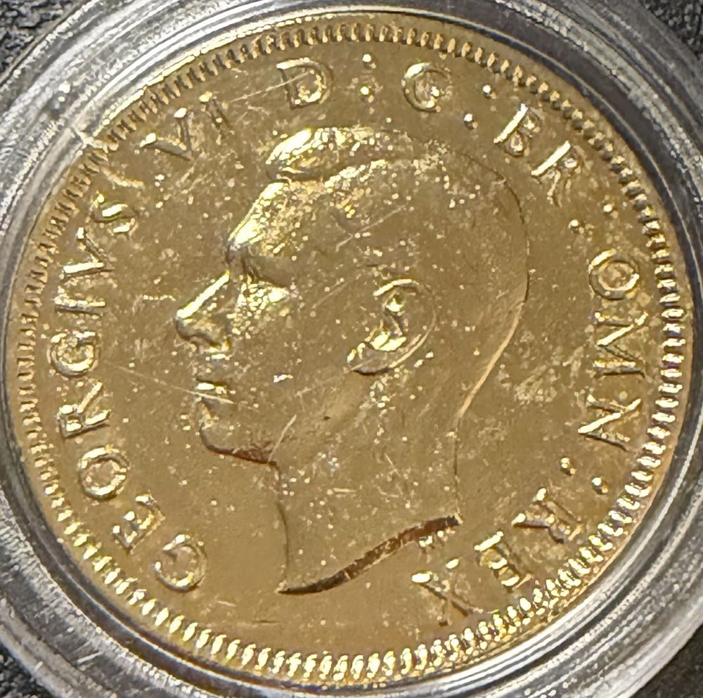 1948 George VI English Shilling  coin collectible - Main Image 2