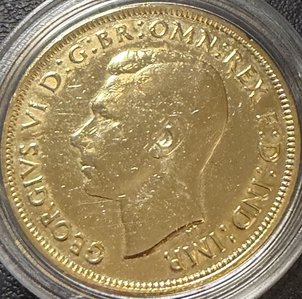 1937 George VI One Penny  coin collectible - Main Image 2