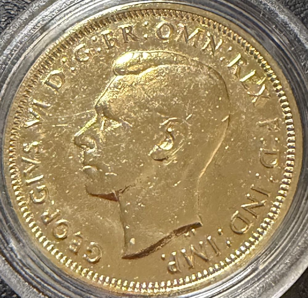 1941 George VI Half Penny  coin collectible - Main Image 2