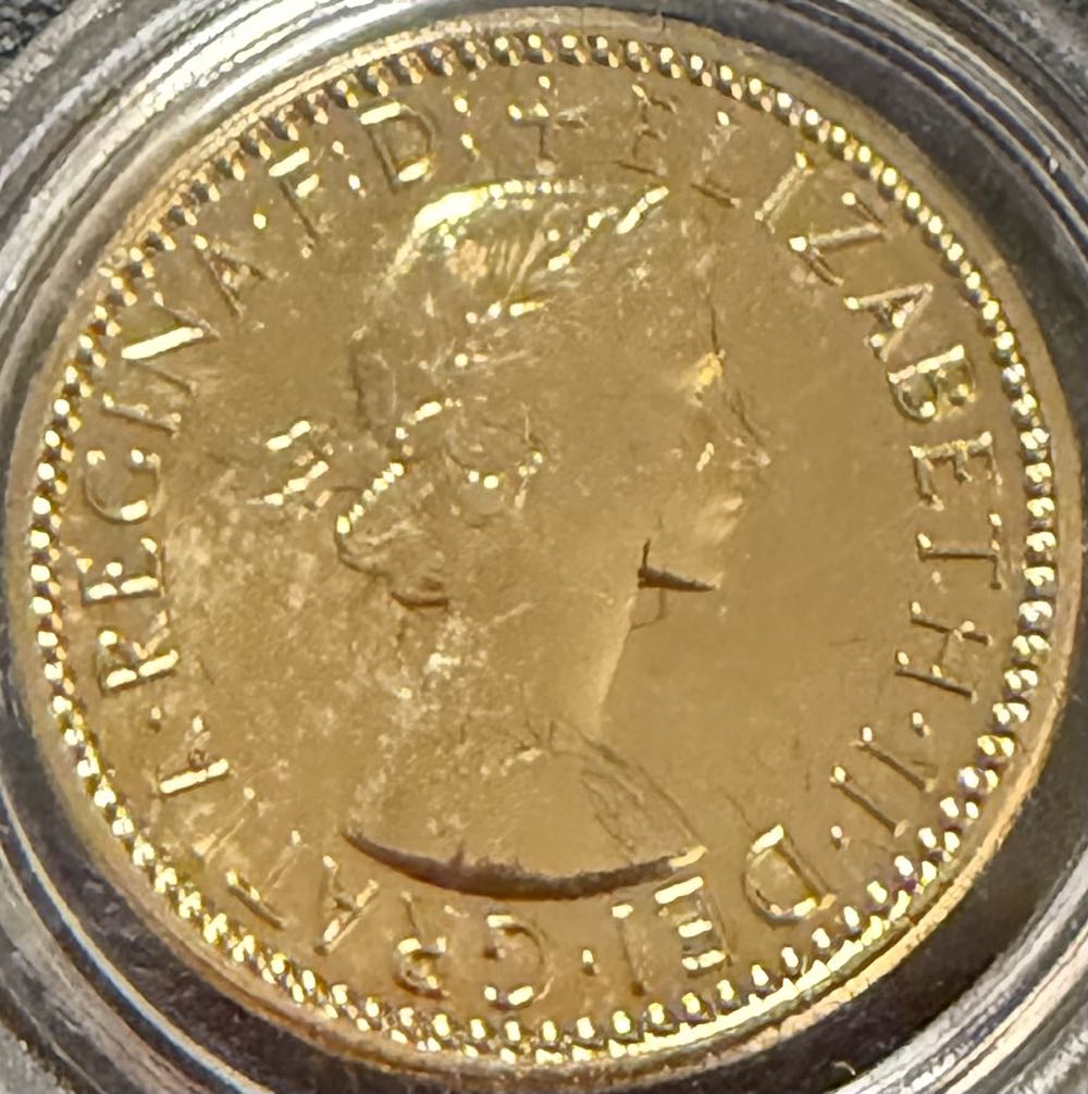 1954 Elizabeth II Farthing  coin collectible - Main Image 2