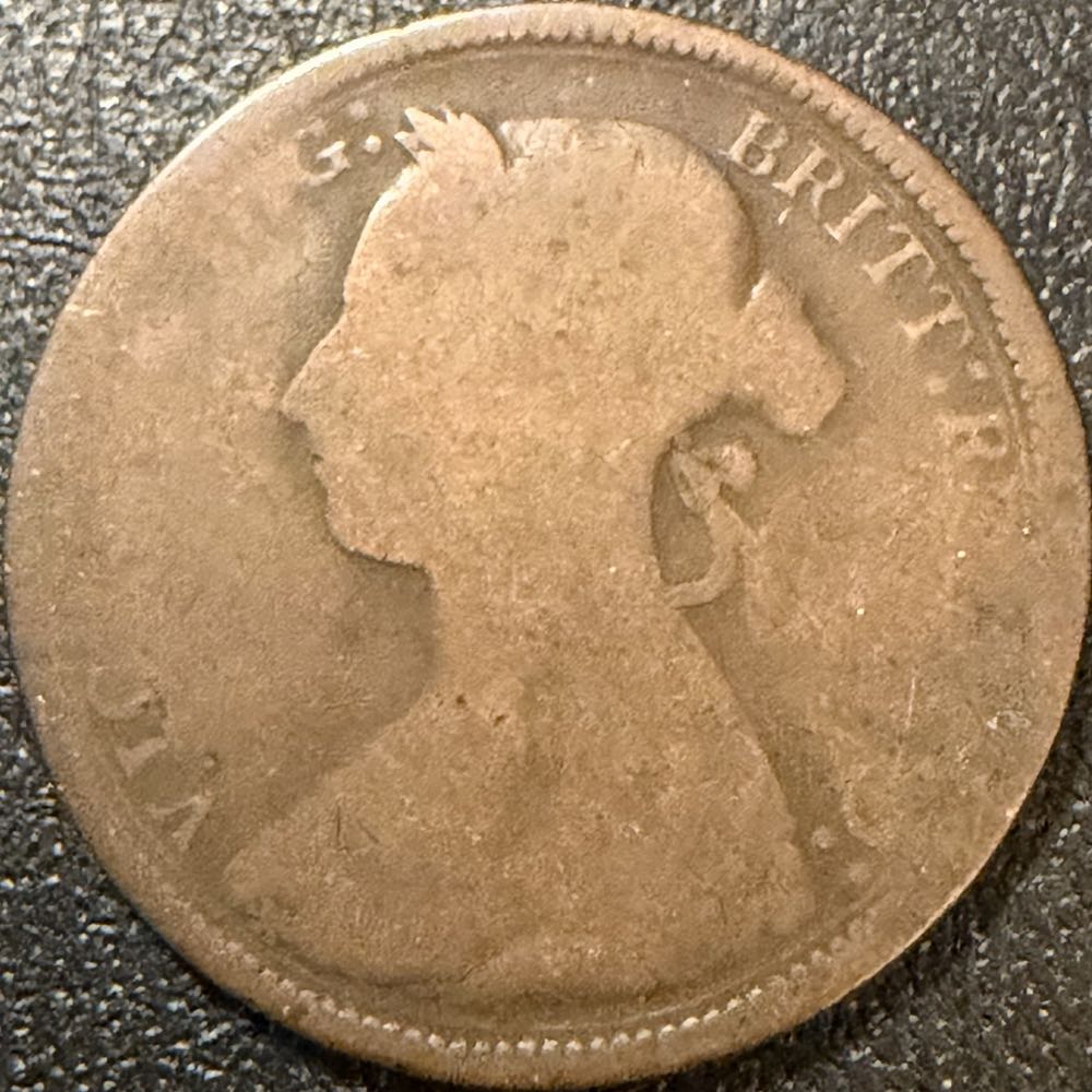 1880 Victoria Half Penny  coin collectible - Main Image 2