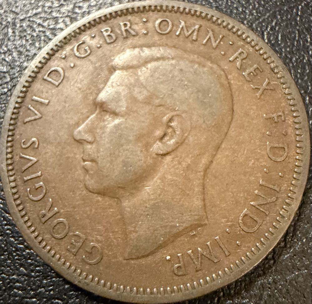 1940 George VI Half Penny  coin collectible - Main Image 2