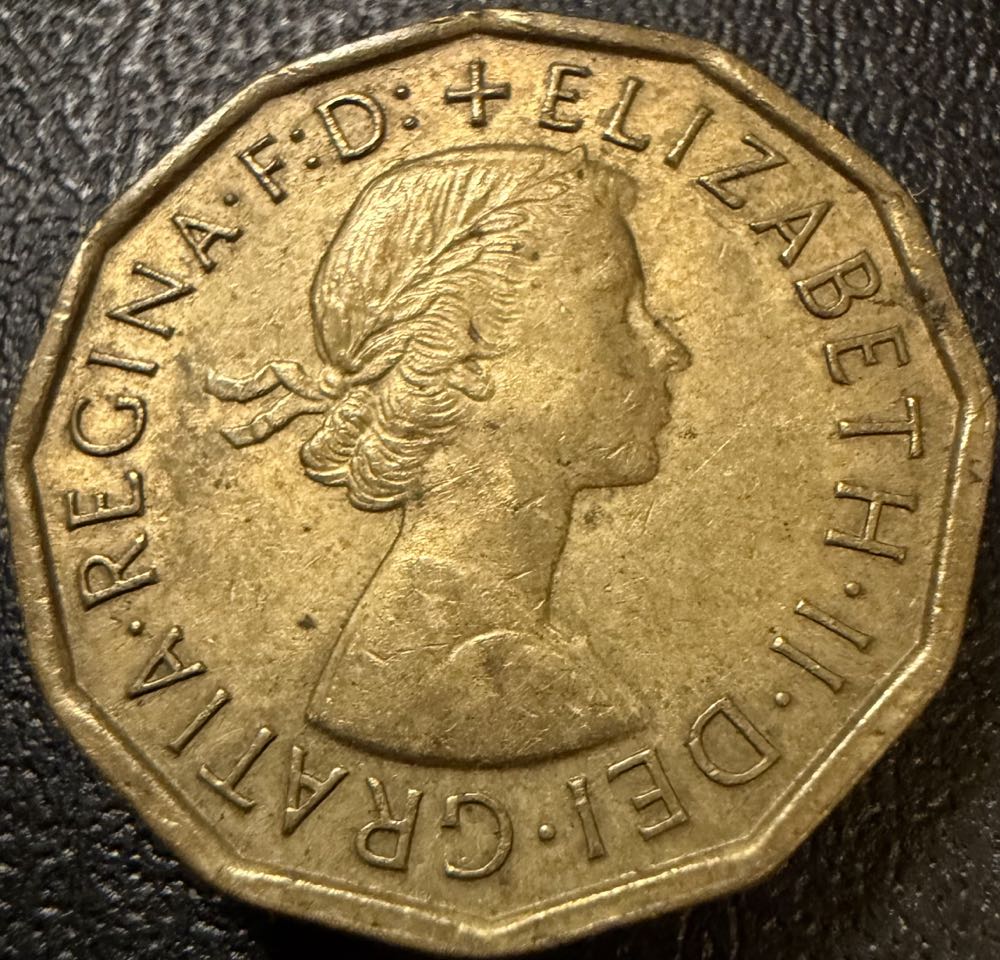 1967 Elizabeth II Three Pence (2)  coin collectible - Main Image 2