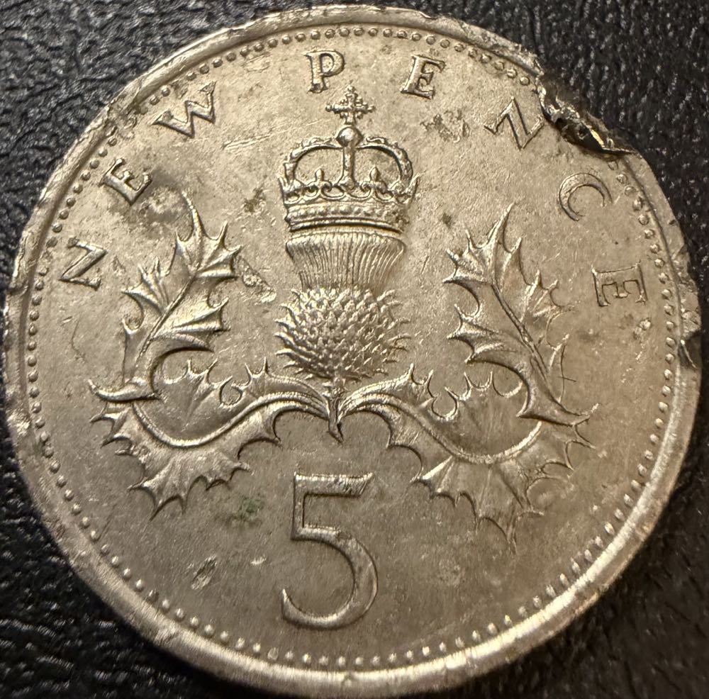 1980 Five New Pence  coin collectible - Main Image 2