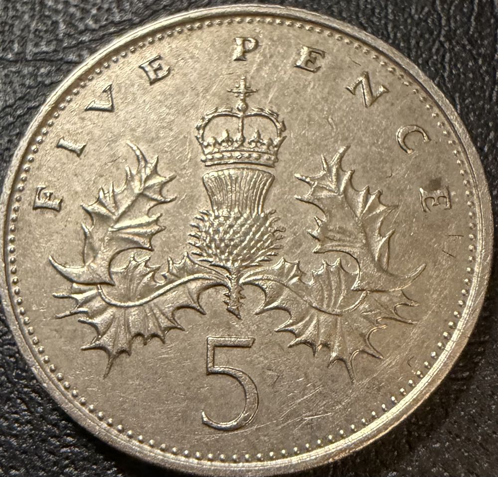 1988 Scottish Thistle 50p  coin collectible - Main Image 2