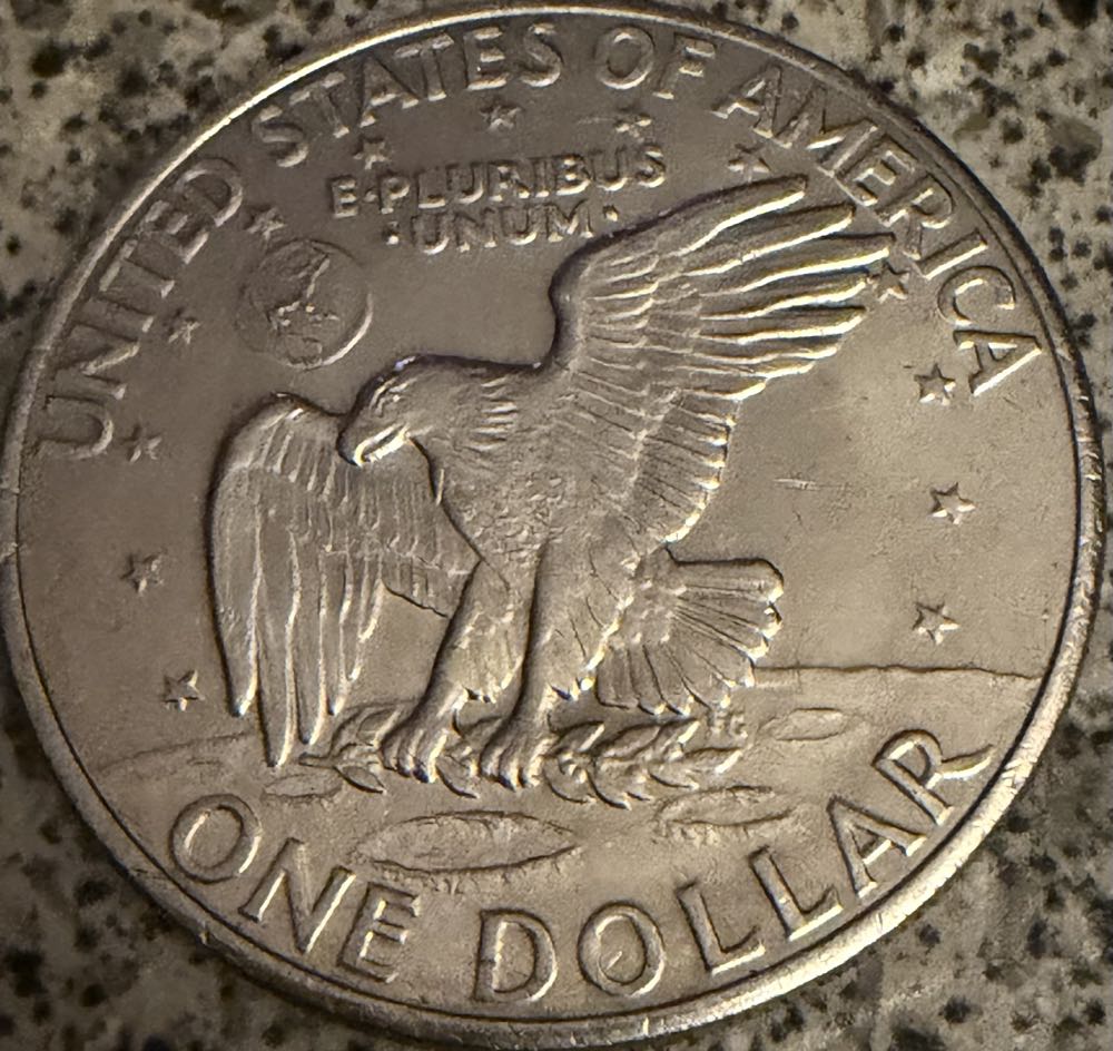 1971 Eisenhower Dollar $1  coin collectible - Main Image 2