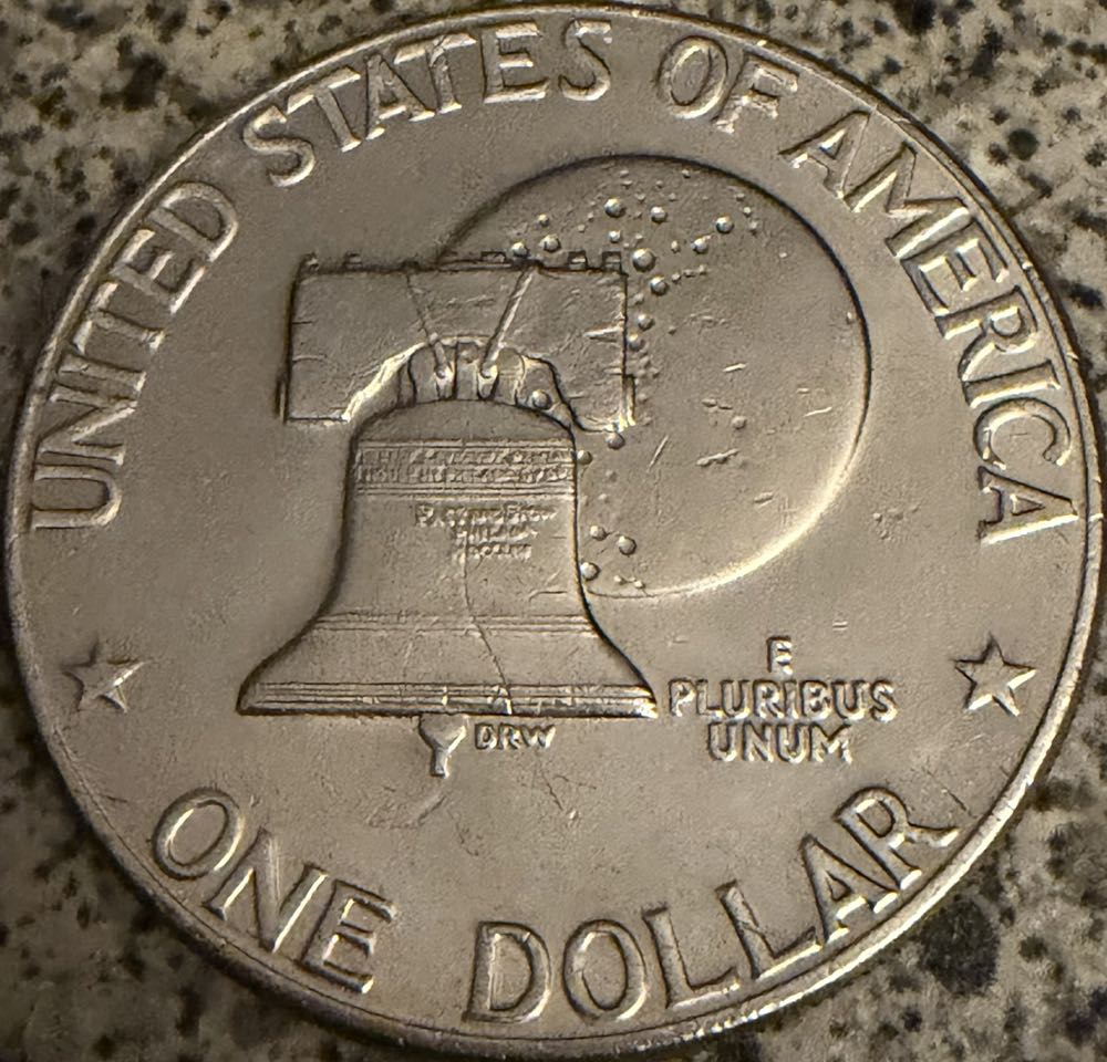 1976 Eisenhower Bi-Centenial Dollar D  coin collectible - Main Image 2