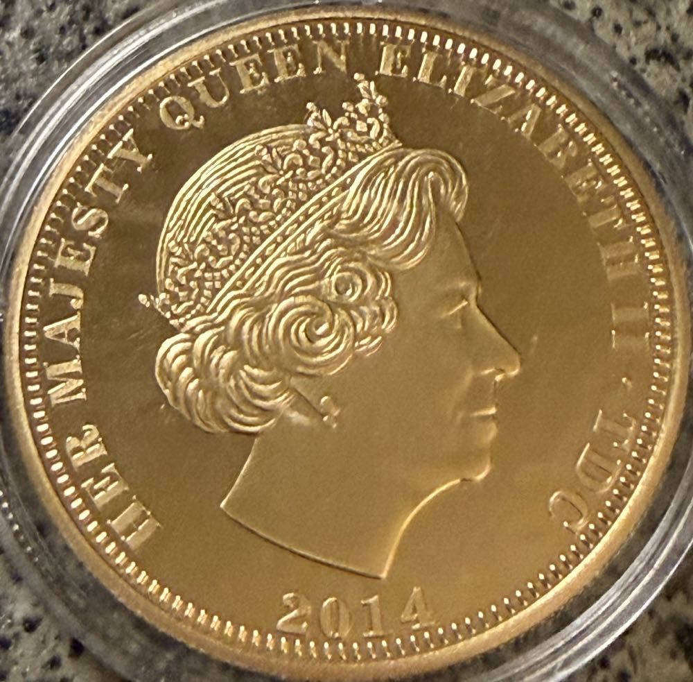 2014 D-Day Crown  coin collectible - Main Image 2