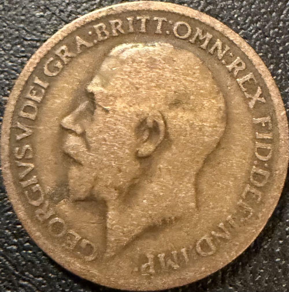 1918 George V Farthing  coin collectible - Main Image 2