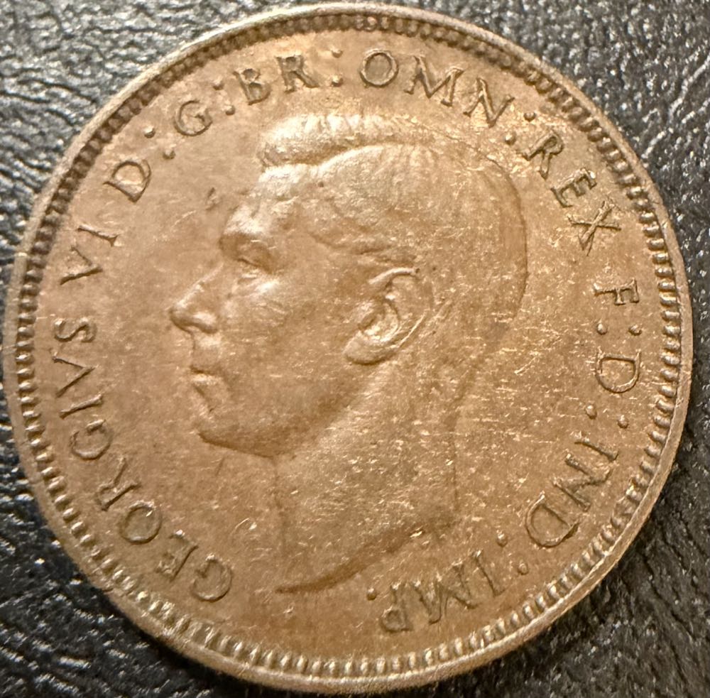 1939 George VI Farthing  coin collectible - Main Image 2