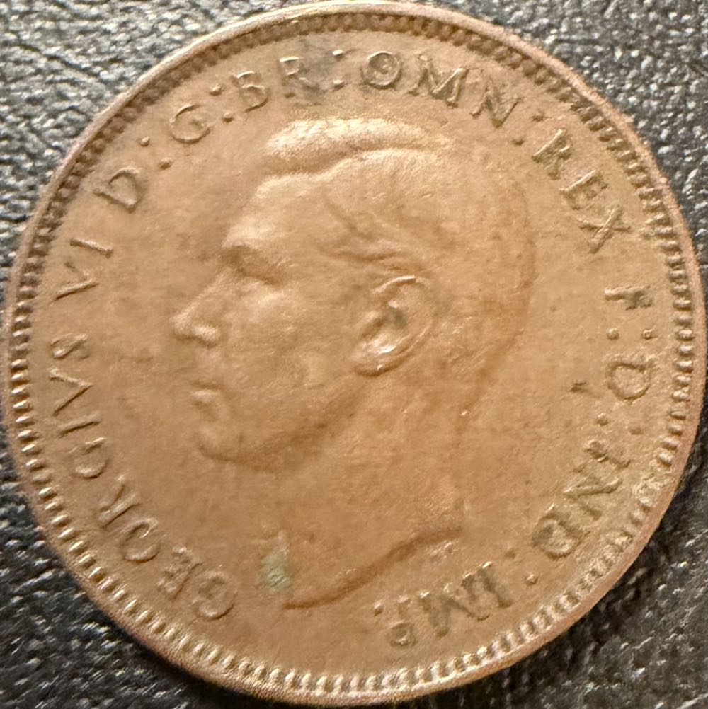 1940 George VI Farthing  coin collectible - Main Image 2