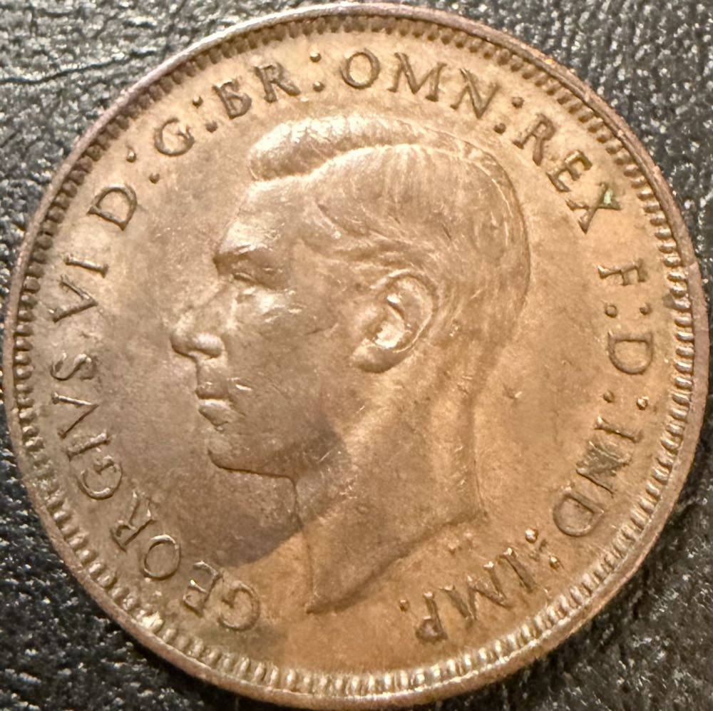 1945 George VI Farthing (2)  coin collectible - Main Image 2