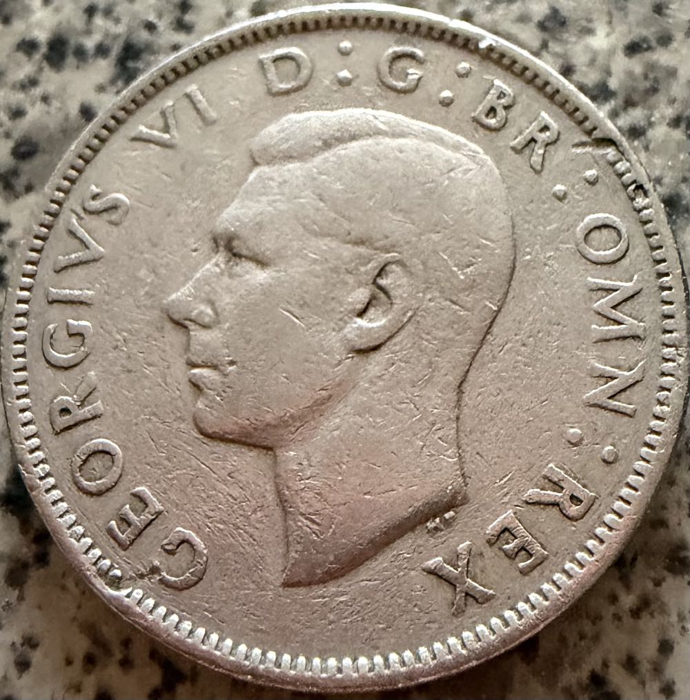 1948 George VI Two Shillings (2)  coin collectible - Main Image 2
