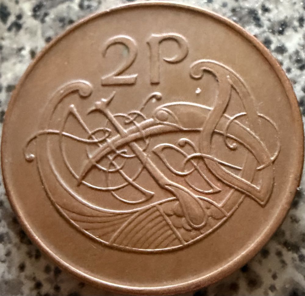 1990 Eire 2p  coin collectible - Main Image 2