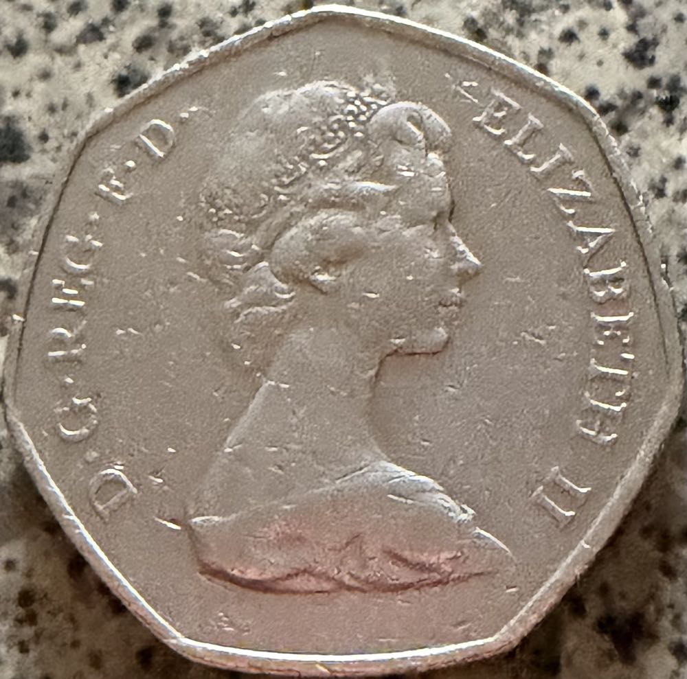 1973 European Economic Community 50p  coin collectible - Main Image 2