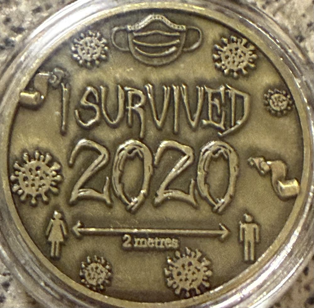 2000 Covid 19 Medal - Gold  coin collectible - Main Image 2