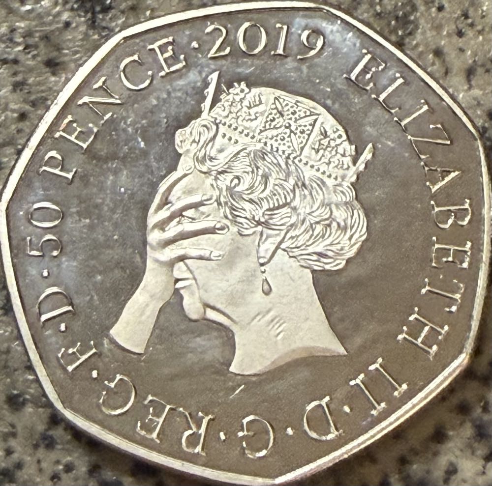 2019 We’re Doomed Joke 50p  coin collectible - Main Image 2