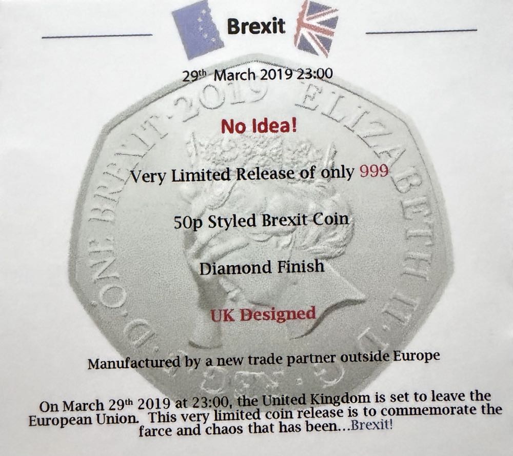 Brexit Joke Coin  coin collectible - Main Image 3