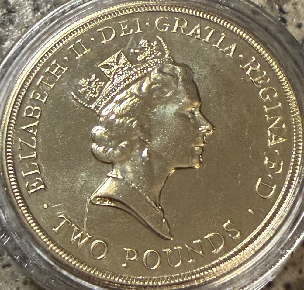 1989 Bill Of Rights £2  coin collectible - Main Image 2