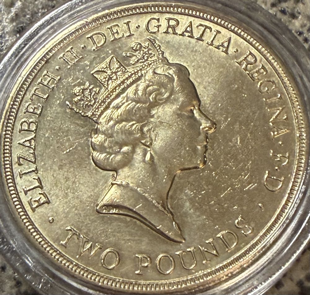 1989 Claim Of Rights £2  coin collectible - Main Image 2