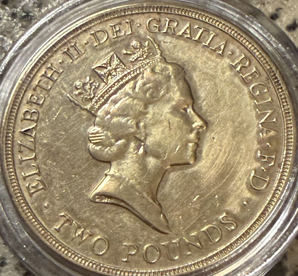 1995 United Nations £2  coin collectible - Main Image 2