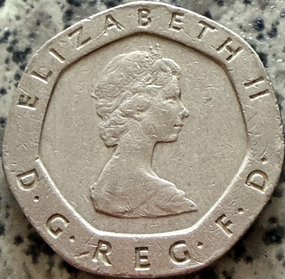 1984 Tudor Rose 20p  coin collectible - Main Image 2