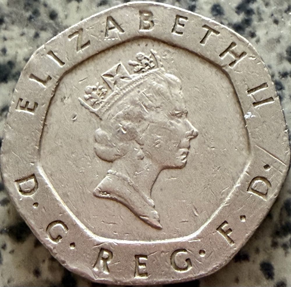 1993 Tudor Rose 20p  coin collectible - Main Image 2