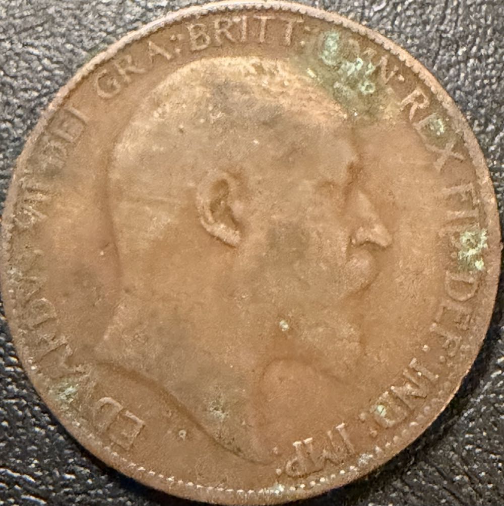 1906 Edward VII Half Penny  coin collectible - Main Image 2