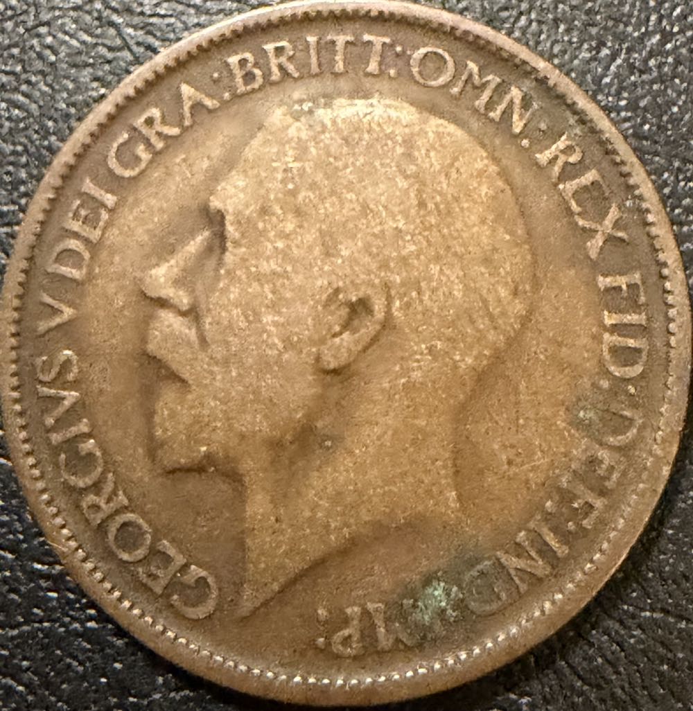 1911 George V Half Penny  coin collectible - Main Image 2