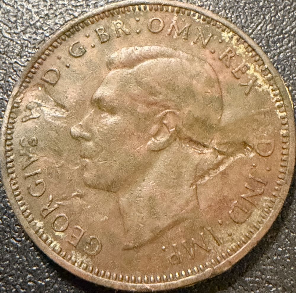 1946 George VI Half Penny  coin collectible - Main Image 2