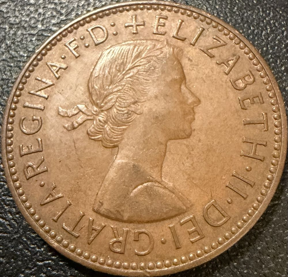 1964 Elizabeth II Half Penny (2)  coin collectible - Main Image 2