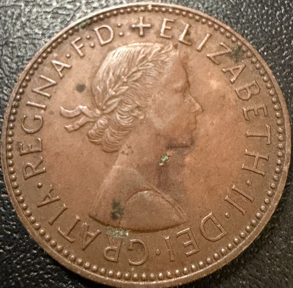 1965 Elizabeth II Half Penny  coin collectible - Main Image 2
