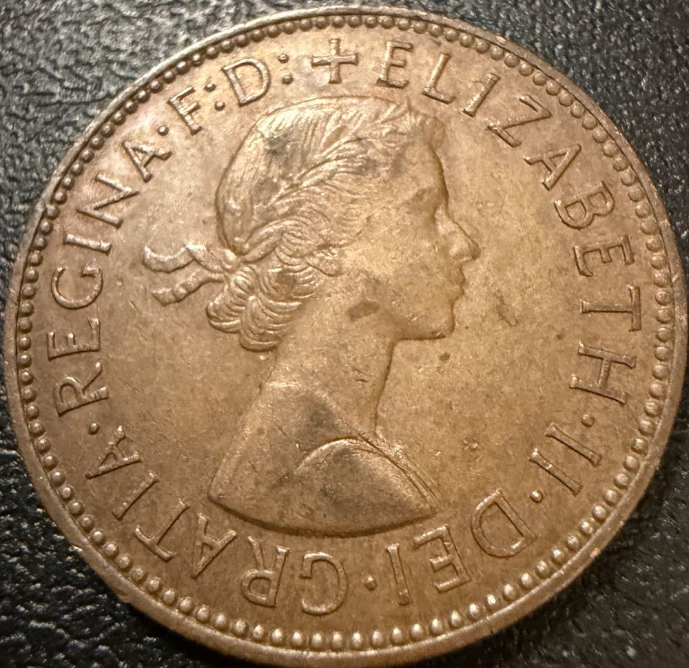 1966 Elizabeth II Half Penny  coin collectible - Main Image 2