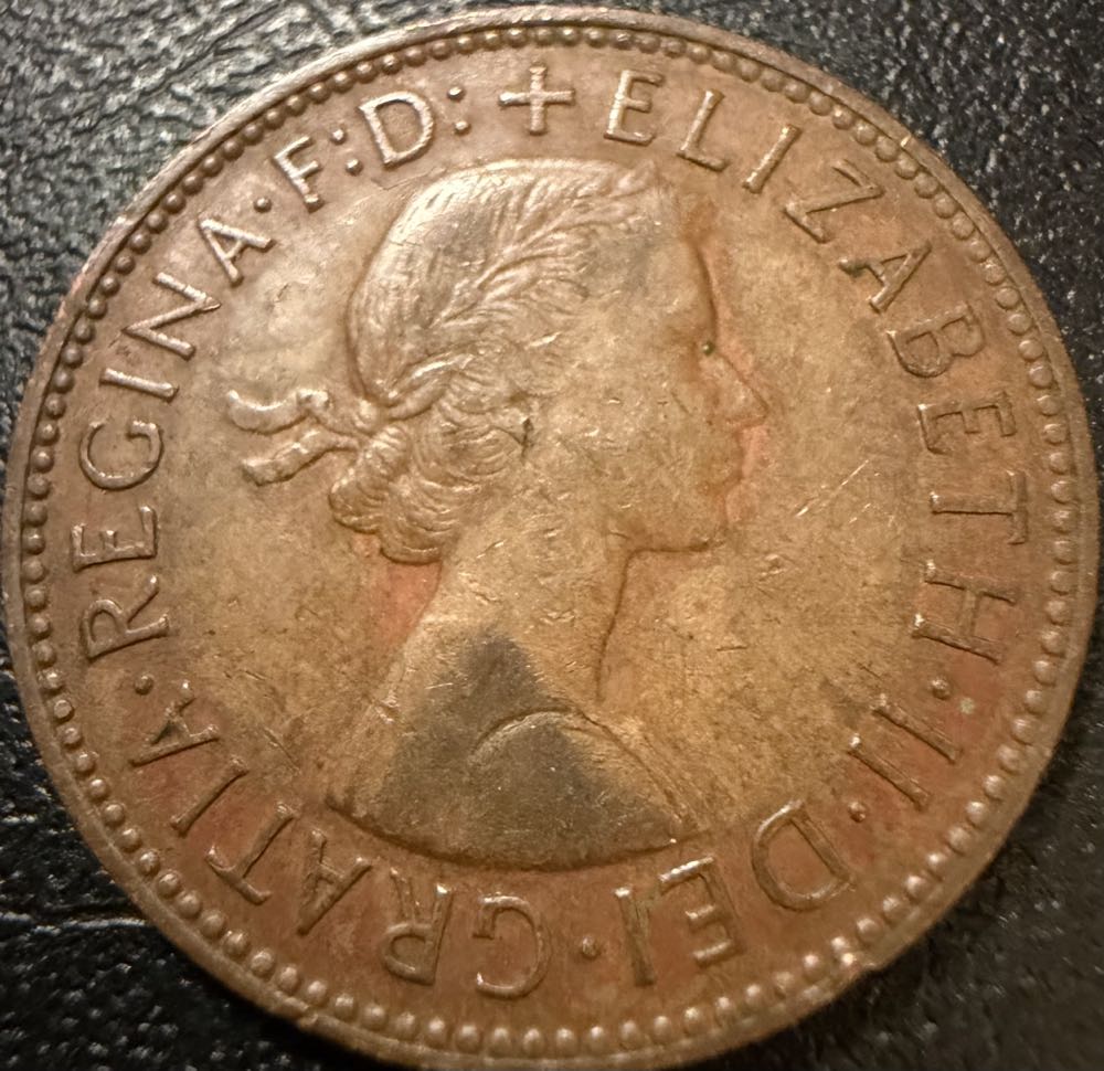 1966 Elizabeth II Half Penny (2)  coin collectible - Main Image 2