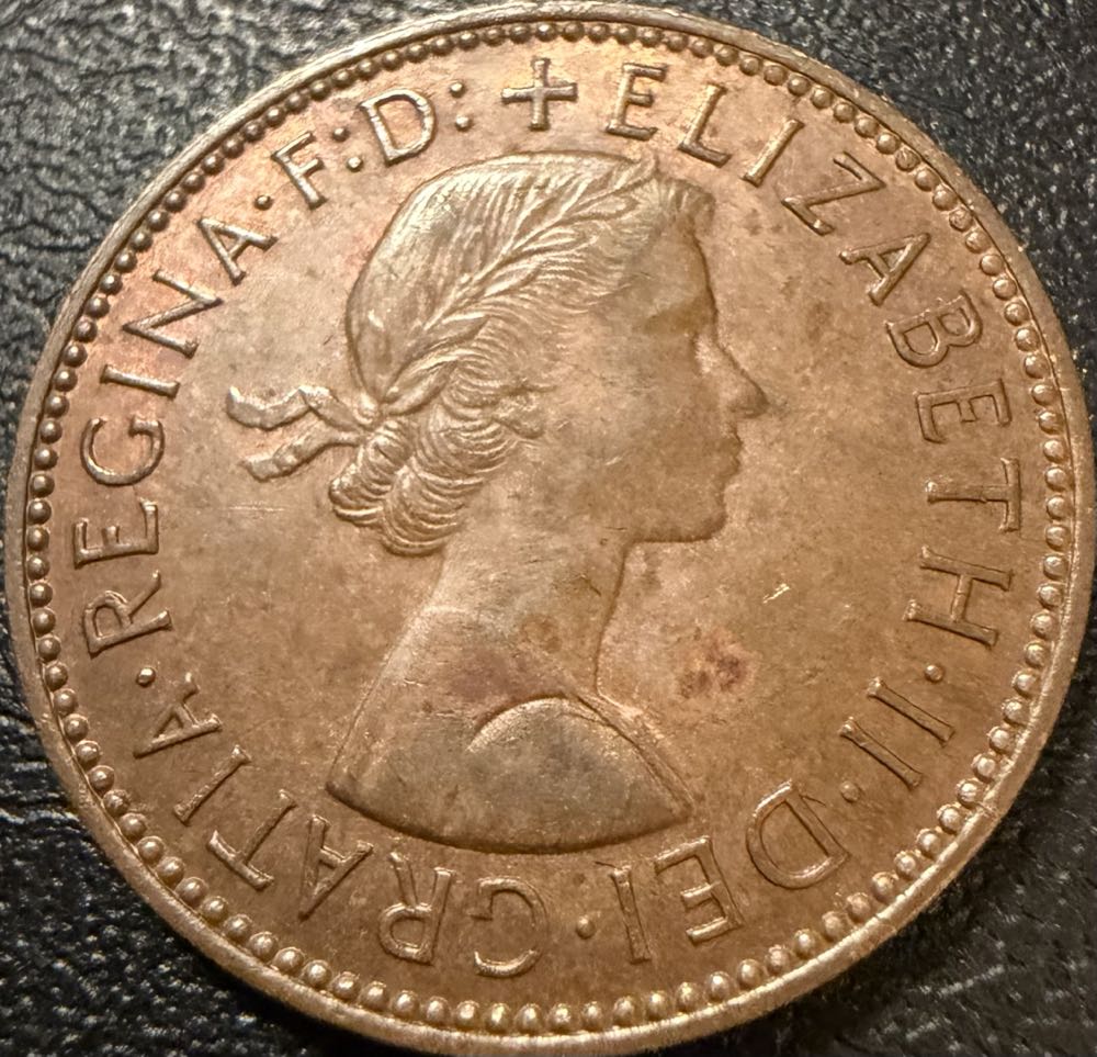 1966 Elizabeth II Half Penny (3)  coin collectible - Main Image 2