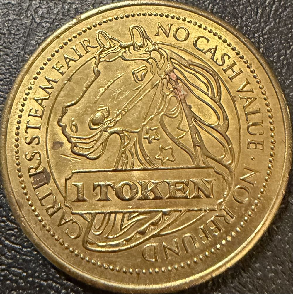 Carters Steam Fair Token  coin collectible - Main Image 2