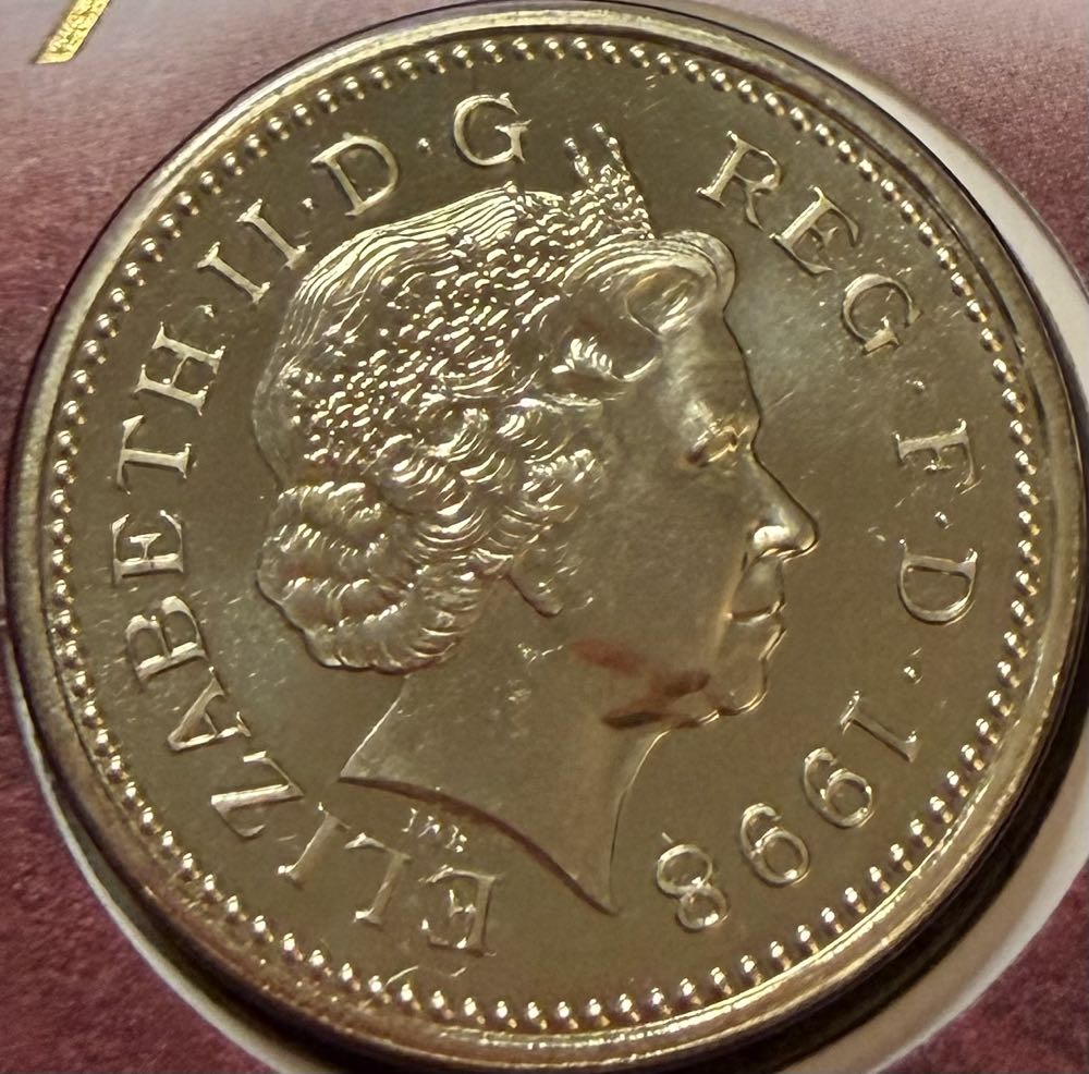 1998 Royal Coat Of Arms £1 Coin & Note FDC  coin collectible - Main Image 2