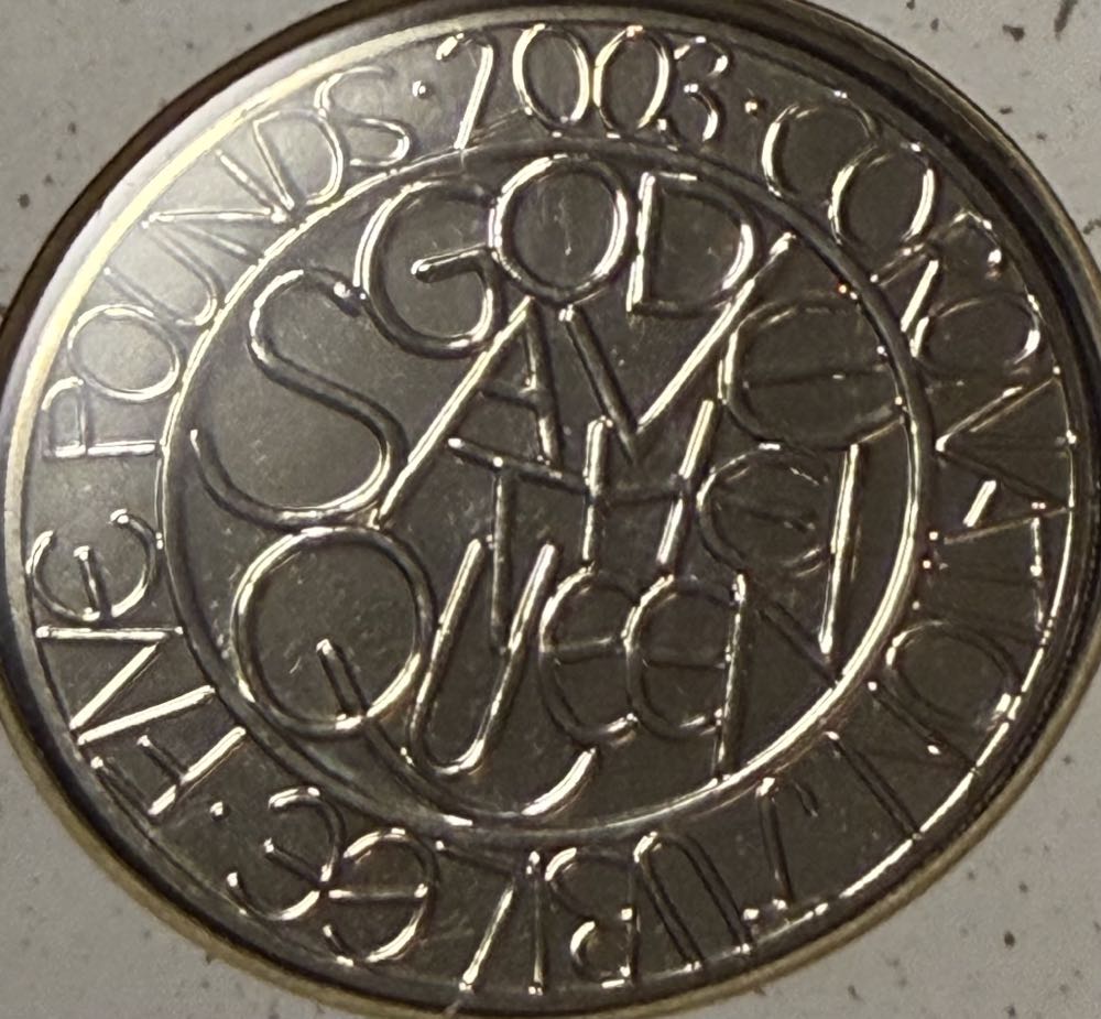 2003 Coronation Jubilee £5 Coin & Note FDC  coin collectible - Main Image 2