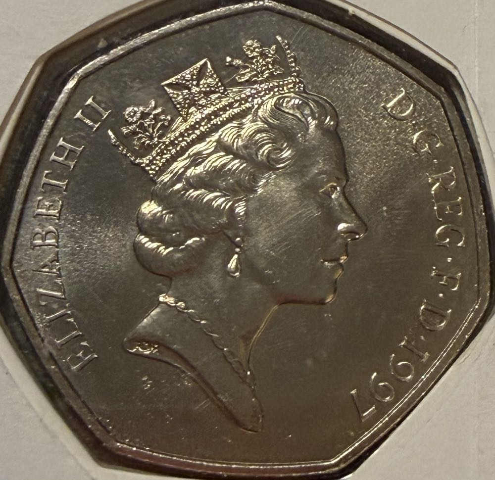 1997 Britannia Large 50p & Note FDC  coin collectible - Main Image 2