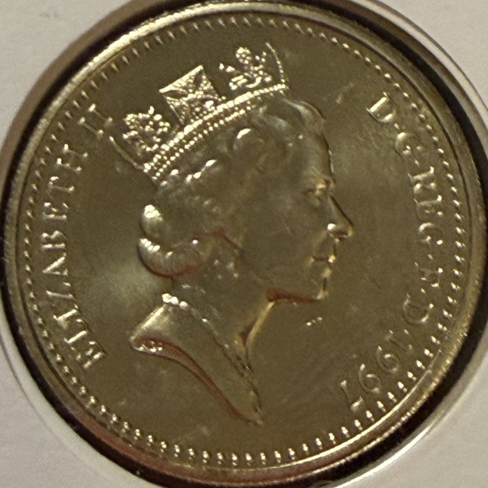 1997 English Three Lions £1 Coin & Note FDC  coin collectible - Main Image 2