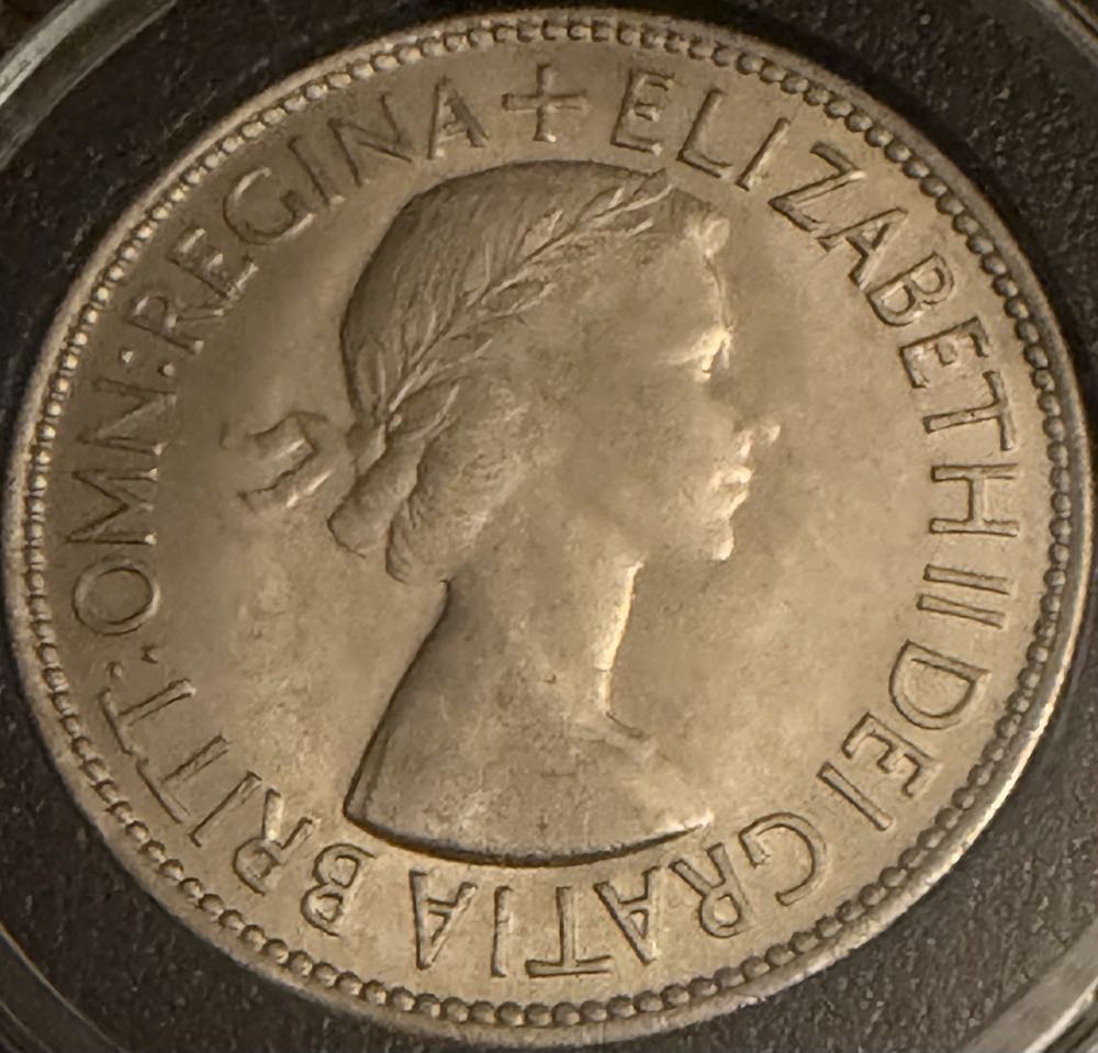 1953 Elizabeth II Half Crown  coin collectible - Main Image 2