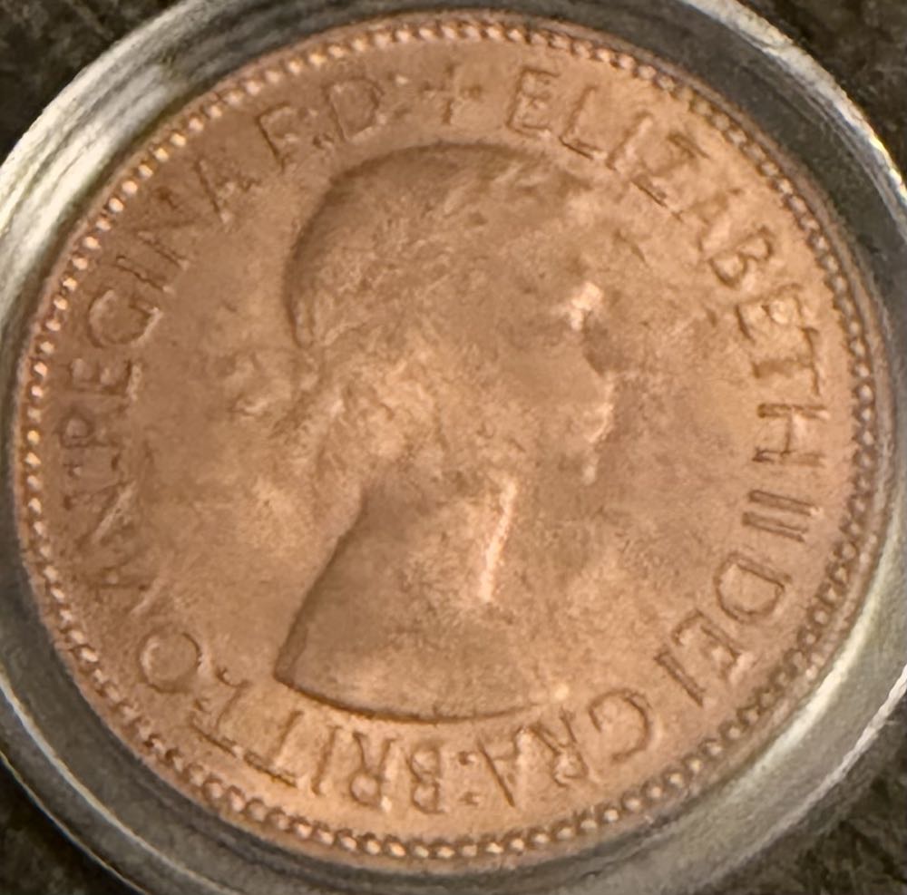 1953 Elizabeth II Half Penny  coin collectible - Main Image 2