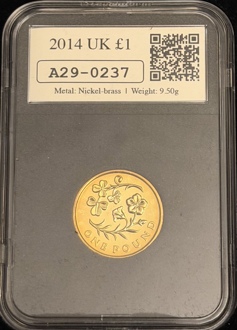 2014 Northern Ireland Flax Datestamp £1  coin collectible - Main Image 2