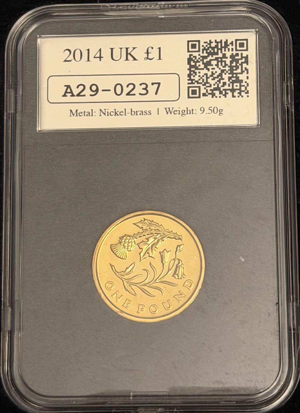 2014 Scotland Floral Datestamp £1  coin collectible - Main Image 2