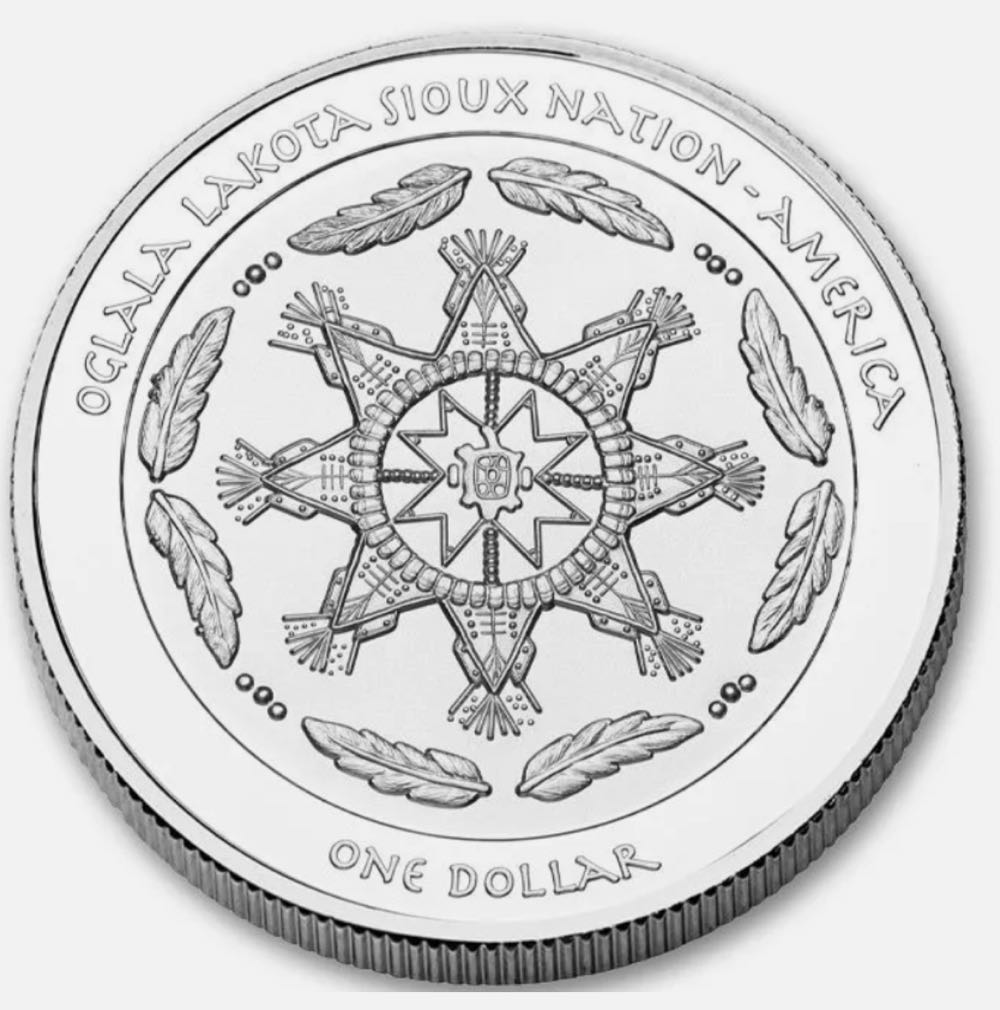 2024 Oglala Lakota Sioux Nation $1 1-oz Silver Story Teller Proof  coin collectible - Main Image 2